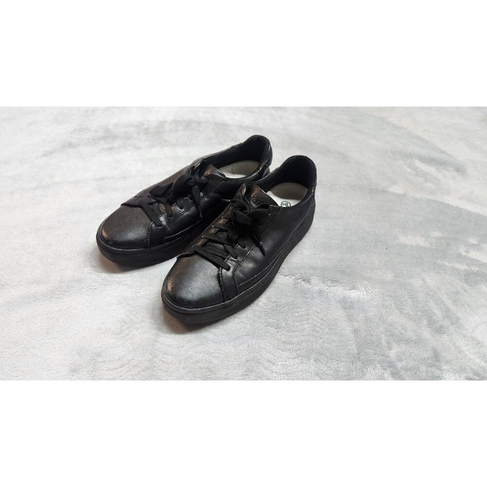 Kizik Men's Size 6.5 Vegas Hands Free Black Leather Casual Sneakers Shoes